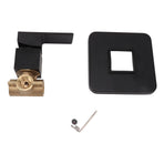 Shower Valves Wall Mount Copper Faucet Shower Rough In Valve Bathroom Trim Kit Single Handle Tub Shower Valve Mixer Black