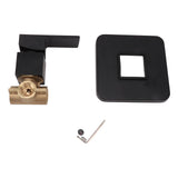Shower Valves Wall Mount Copper Faucet Shower Rough In Valve Bathroom Trim Kit Single Handle Tub Shower Valve Mixer Black - Front View