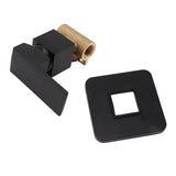 Shower Valves Wall Mount Copper Faucet Shower Rough In Valve Bathroom Trim Kit Single Handle Tub Shower Valve Mixer Black - Side View