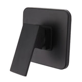 Shower Valves Wall Mount Copper Faucet Shower Rough In Valve Bathroom Trim Kit Single Handle Tub Shower Valve Mixer Black - Close-Up Angle