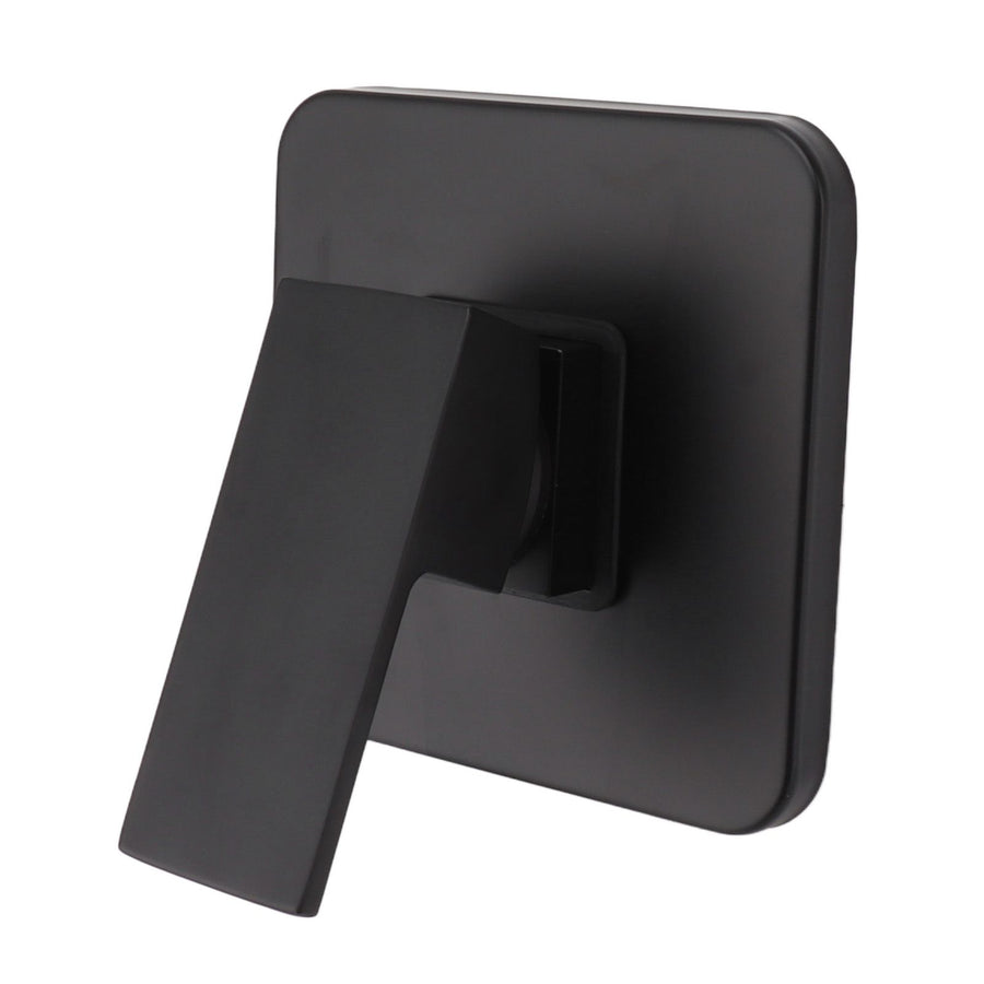 Shower Valves Wall Mount Copper Faucet Shower Rough In Valve Bathroom Trim Kit Single Handle Tub Shower Valve Mixer Black