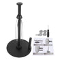 Paper Towel Holder Countertop Stainless Steel Black Perfect Tear Paper Towel Roll Holders for Bathroom Kitchen