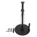 Paper Towel Holder Countertop Stainless Steel Black Perfect Tear Paper Towel Roll Holders for Bathroom Kitchen