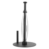Paper Towel Holder Countertop Stainless Steel Black Perfect Tear Paper Towel Roll Holders for Bathroom Kitchen - Side View