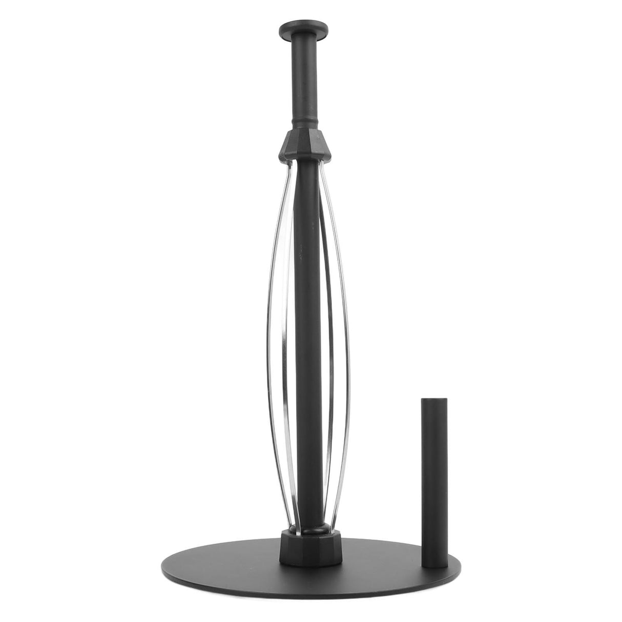 Paper Towel Holder Countertop Stainless Steel Black Perfect Tear Paper Towel Roll Holders for Bathroom Kitchen