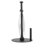 Paper Towel Holder Countertop Stainless Steel Black Perfect Tear Paper Towel Roll Holders for Bathroom Kitchen