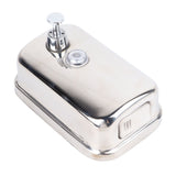 Wall Mount Soap Dispenser Stainless Steel Soap Holder 500ml Capacity for Bathroom Kitchen - Side View
