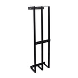 Towel Storage Rack Wall Mounted Black Iron Alloy 3 Bar Rolled Towel Holder for Bathroom