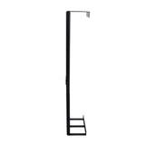 Towel Storage Rack Wall Mounted Black Iron Alloy 3 Bar Rolled Towel Holder for Bathroom - Top-Down View