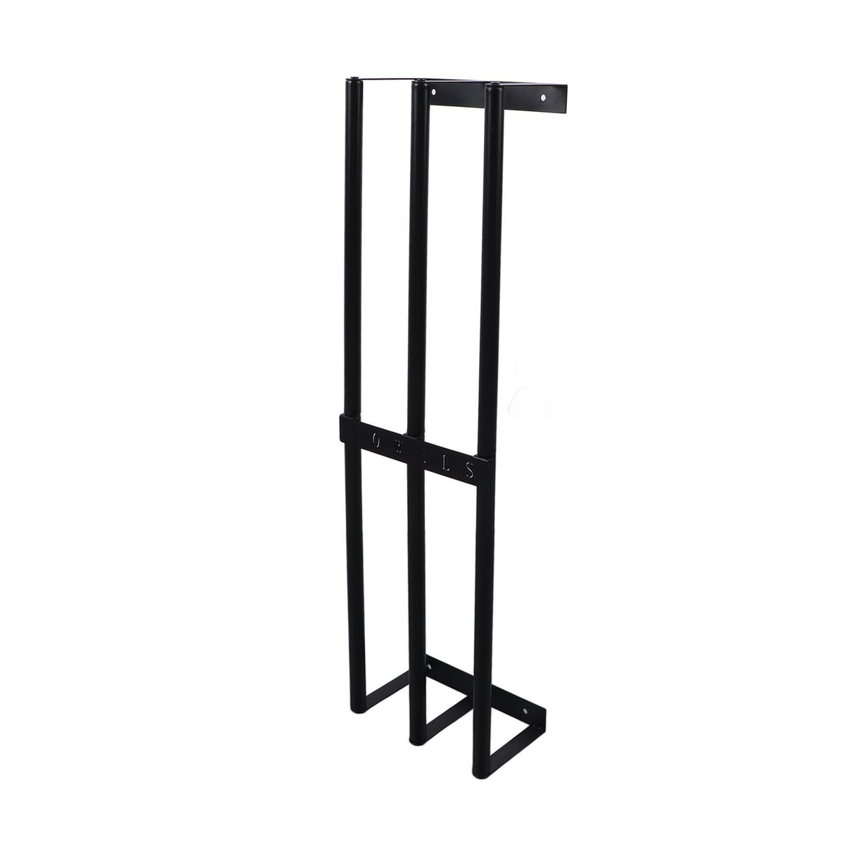 Towel Storage Rack Wall Mounted Black Iron Alloy 3 Bar Rolled Towel Holder for Bathroom