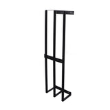 Towel Storage Rack Wall Mounted Black Iron Alloy 3 Bar Rolled Towel Holder for Bathroom - 45-Degree Angle