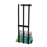 Towel Storage Rack Wall Mounted Black Iron Alloy 3 Bar Rolled Towel Holder for Bathroom