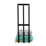 Towel Storage Rack Wall Mounted Black Iron Alloy 3 Bar Rolled Towel Holder for Bathroom - Extra Image