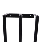 Towel Storage Rack Wall Mounted Black Iron Alloy 3 Bar Rolled Towel Holder for Bathroom