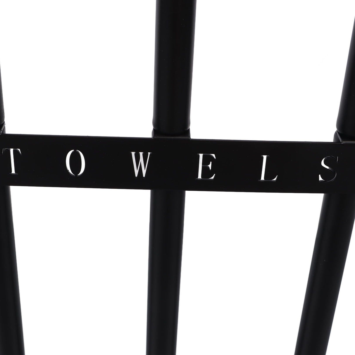 Towel Storage Rack Wall Mounted Black Iron Alloy 3 Bar Rolled Towel Holder for Bathroom