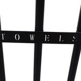 Towel Storage Rack Wall Mounted Black Iron Alloy 3 Bar Rolled Towel Holder for Bathroom - Extra Image