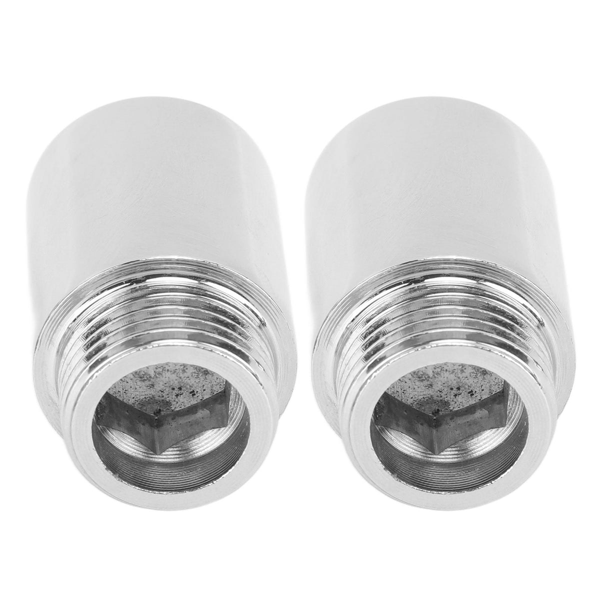 2PCS Shower Arm Extension Stainless Steel Chrome Plating Shower Head Extension Pipe for Bathroom 3cm/1.2in