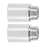2PCS Shower Arm Extension Stainless Steel Chrome Plating Shower Head Extension Pipe for Bathroom 3cm/1.2in