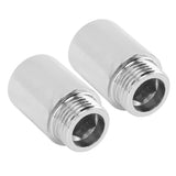 2PCS Shower Arm Extension Stainless Steel Chrome Plating Shower Head Extension Pipe for Bathroom 3cm/1.2in - Low Angle