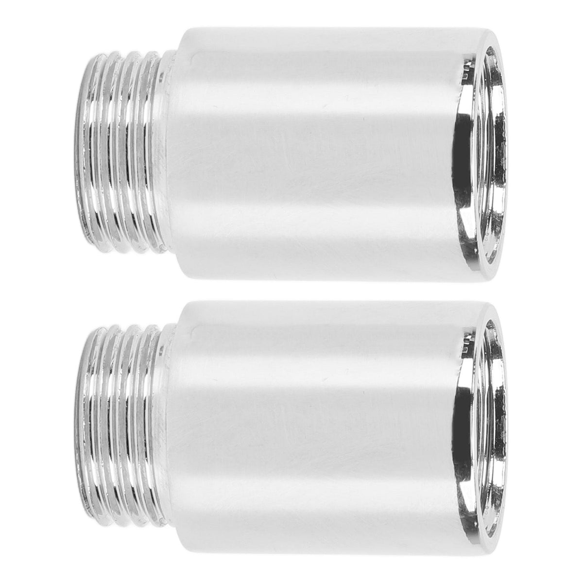 2PCS Shower Arm Extension Stainless Steel Chrome Plating Shower Head Extension Pipe for Bathroom 3cm/1.2in