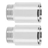 2PCS Shower Arm Extension Stainless Steel Chrome Plating Shower Head Extension Pipe for Bathroom 3cm/1.2in - Extra Image