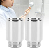 2PCS Shower Arm Extension Stainless Steel Chrome Plating Shower Head Extension Pipe for Bathroom 3cm/1.2in - Extra Image