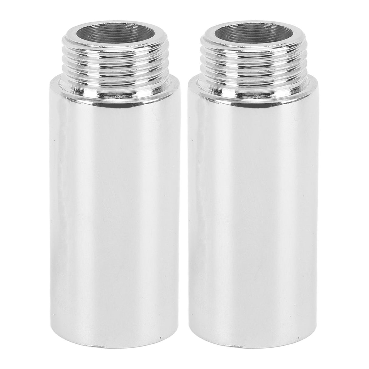 2PCS Shower Arm Extension Stainless Steel Chrome Plating Shower Head Extension Pipe for Bathroom 5.1cm/2in