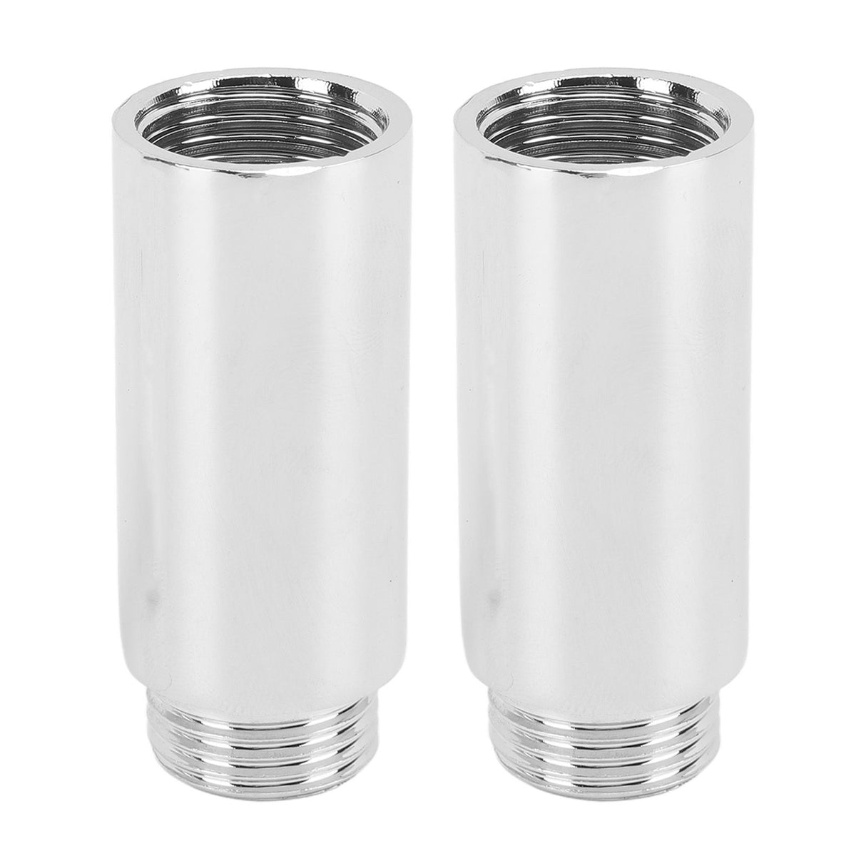 2PCS Shower Arm Extension Stainless Steel Chrome Plating Shower Head Extension Pipe for Bathroom 5.1cm/2in