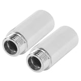 2PCS Shower Arm Extension Stainless Steel Chrome Plating Shower Head Extension Pipe for Bathroom 5.1cm/2in - Top-Down View