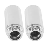 2PCS Shower Arm Extension Stainless Steel Chrome Plating Shower Head Extension Pipe for Bathroom 5.1cm/2in - 45-Degree Angle
