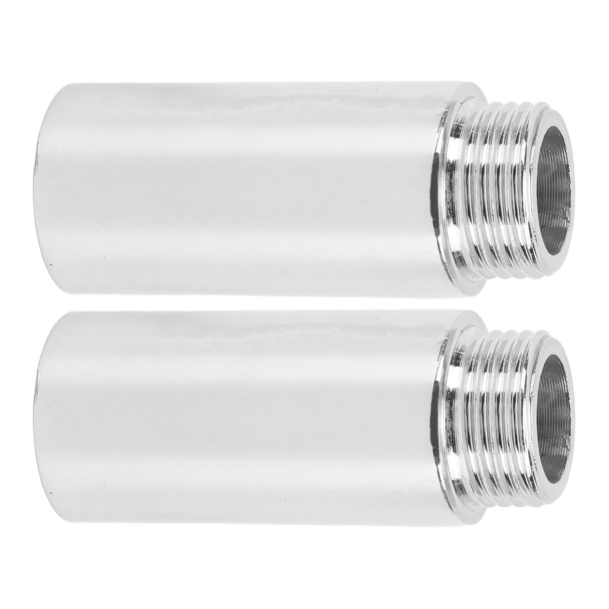 2PCS Shower Arm Extension Stainless Steel Chrome Plating Shower Head Extension Pipe for Bathroom 5.1cm/2in