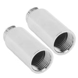 2PCS Shower Arm Extension Stainless Steel Chrome Plating Shower Head Extension Pipe for Bathroom 5.1cm/2in - Low Angle