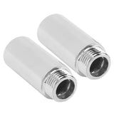 2PCS Shower Arm Extension Stainless Steel Chrome Plating Shower Head Extension Pipe for Bathroom 5.1cm/2in