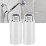 2PCS Shower Arm Extension Stainless Steel Chrome Plating Shower Head Extension Pipe for Bathroom 5.1cm/2in