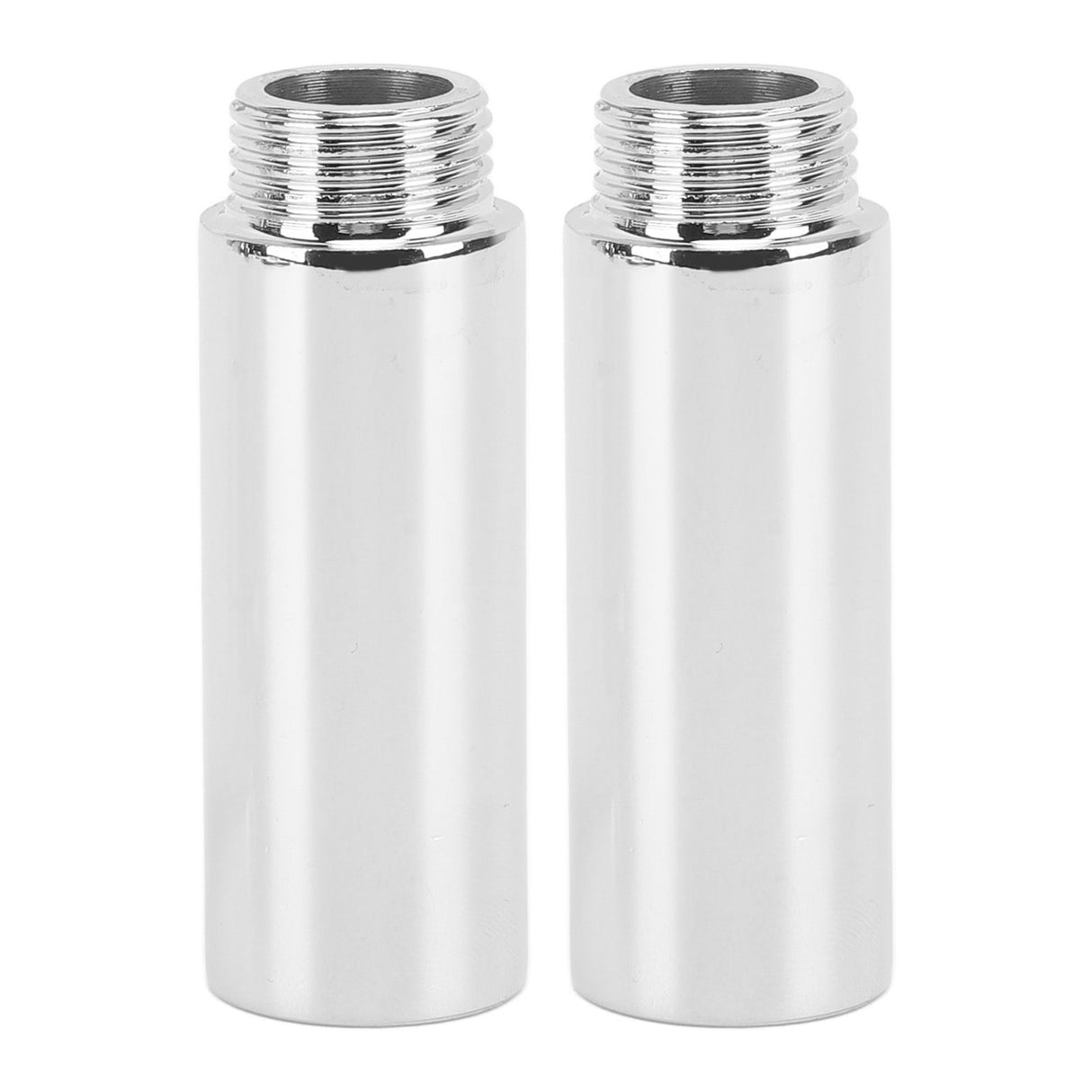 2PCS Shower Arm Extension Stainless Steel Chrome Plating Shower Head Extension Pipe for Bathroom 6.1cm/2.4in