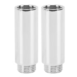 2PCS Shower Arm Extension Stainless Steel Chrome Plating Shower Head Extension Pipe for Bathroom 6.1cm/2.4in