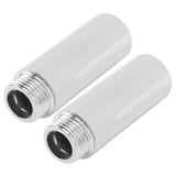 2PCS Shower Arm Extension Stainless Steel Chrome Plating Shower Head Extension Pipe for Bathroom 6.1cm/2.4in - 45-Degree Angle