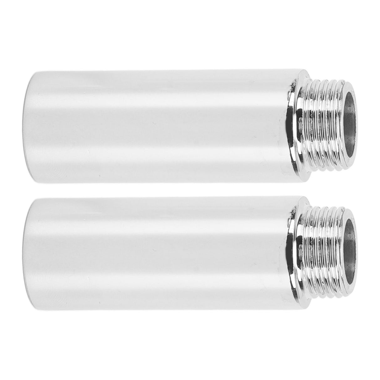 2PCS Shower Arm Extension Stainless Steel Chrome Plating Shower Head Extension Pipe for Bathroom 6.1cm/2.4in