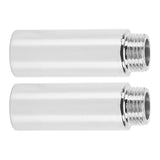 2PCS Shower Arm Extension Stainless Steel Chrome Plating Shower Head Extension Pipe for Bathroom 6.1cm/2.4in