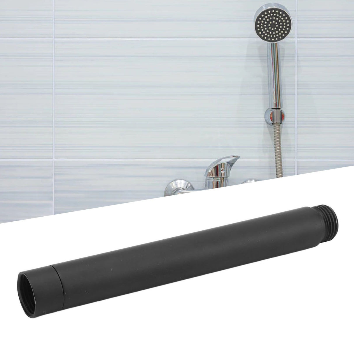 Shower Head Extension Stainless Steel Shower Arm Fine Surface Easy Installation Shower Pipe Extension 6in