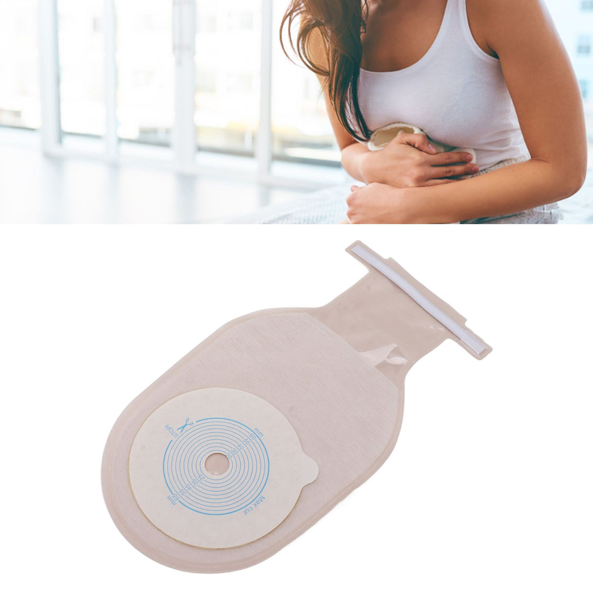 Drainable Ostomy Bags Ostomy Colostomy One Piece Drainable Pouches Supplies for Ileostomy Stoma Care