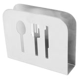 Napkin Holder Napkin Dispenser Stainless Steel Minimalist Compact Easy Maintenance Napkin Rack for Hotel Restaurant - Front View