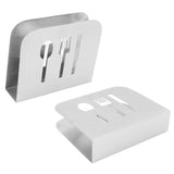Napkin Holder Napkin Dispenser Stainless Steel Minimalist Compact Easy Maintenance Napkin Rack for Hotel Restaurant - Low Angle