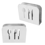 Napkin Holder Napkin Dispenser Stainless Steel Minimalist Compact Easy Maintenance Napkin Rack for Hotel Restaurant - Extra Image