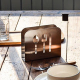 Napkin Holder Napkin Dispenser Stainless Steel Minimalist Compact Easy Maintenance Napkin Rack for Hotel Restaurant - Extra Image