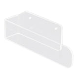 Hand Towel Holder Acrylic Modern Self Adhesive Wall Mounted Towel Bar Hanger for Bathroom Kitchen Lavatory Transparent - 45-Degree Angle