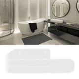 Hand Towel Holder Acrylic Modern Self Adhesive Wall Mounted Towel Bar Hanger for Bathroom Kitchen Lavatory Transparent - Extra Image