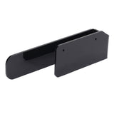 Hand Towel Holder Acrylic Modern Self Adhesive Wall Mounted Towel Bar Hanger for Bathroom Kitchen Lavatory Black - Top-Down View