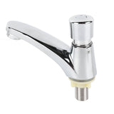 Time Delay Basin Sink Faucet Copper Alloy Push Switch Water Saving Tap for Home Kitchen Bathroom Hotel