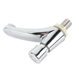 Time Delay Basin Sink Faucet Copper Alloy Push Switch Water Saving Tap for Home Kitchen Bathroom Hotel - Top-Down View